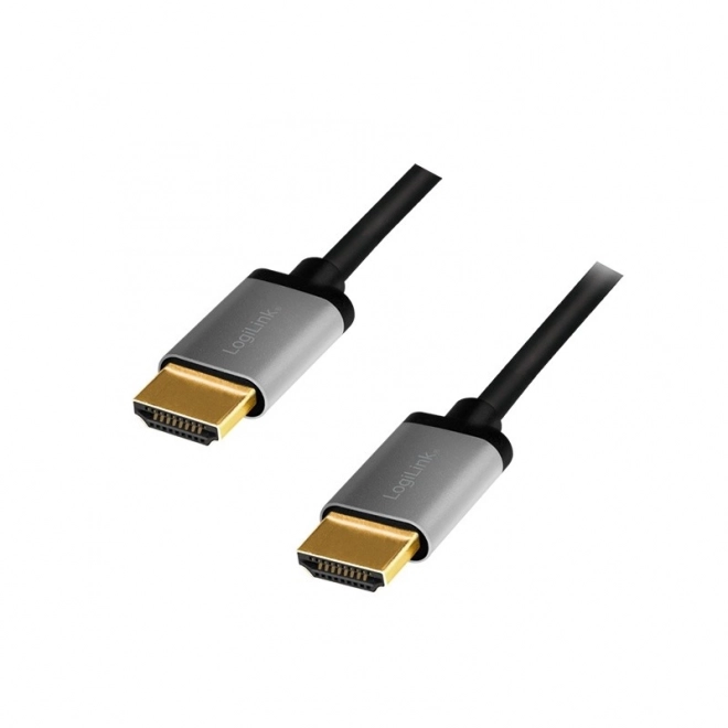 Kabel HDMI 4K/60Hz, hliníkový, 1 m, černý