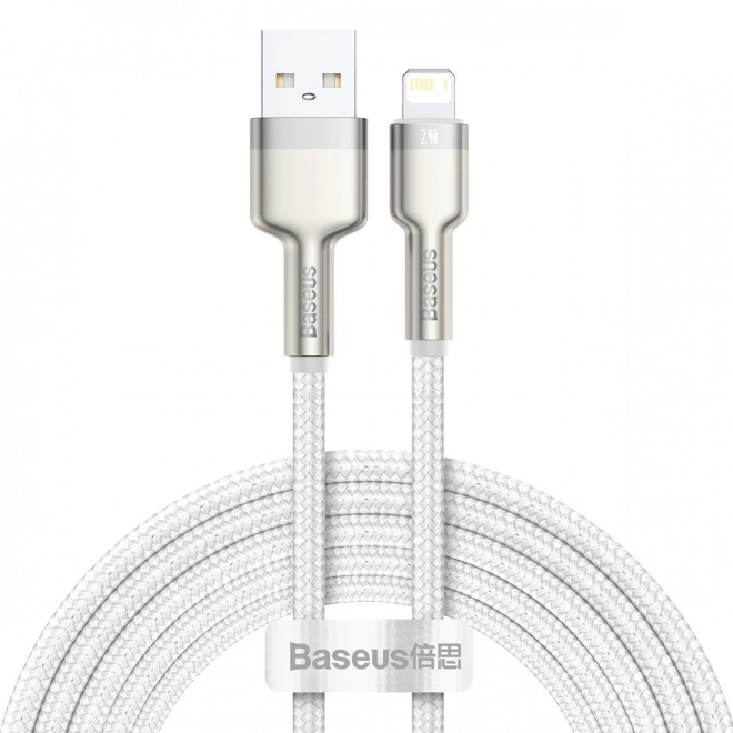 USB kabel pro Lightning Baseus Cafule, 2,4A, 2m (bílý)