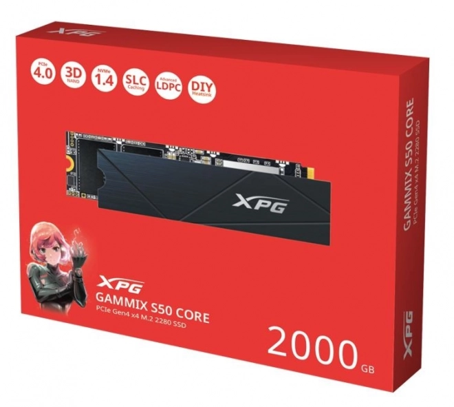 XPG GAMMIX S50 CORE 2TB PCIe 4x4 3,5/2,8 M2 SSD