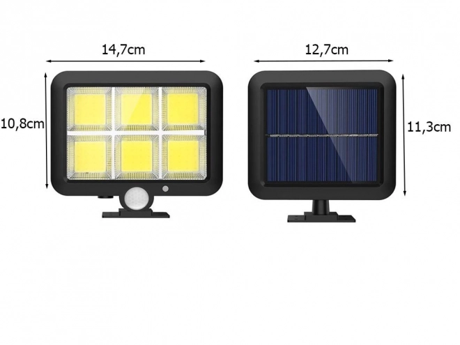 Solární lampa 120 led se soumrakovým senzorem pohybu