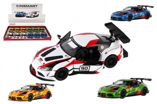 Auto Kinsmart Toyota GR Supra Racing kov 13 cm