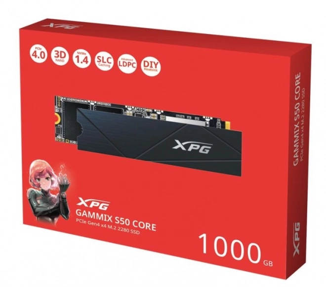 XPG GAMMIX S50 CORE 1TB PCIe 4x4 3,5/2,2 M2 SSD