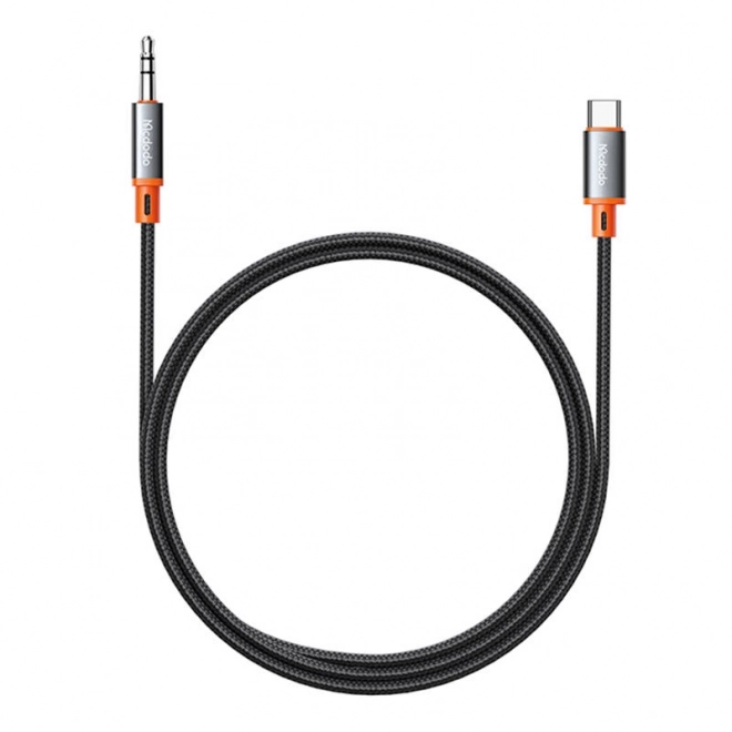 Kabel Mcdodo CA-0820 USB-C na 3,5mm mini jack AUX, 1,2 m (černý)