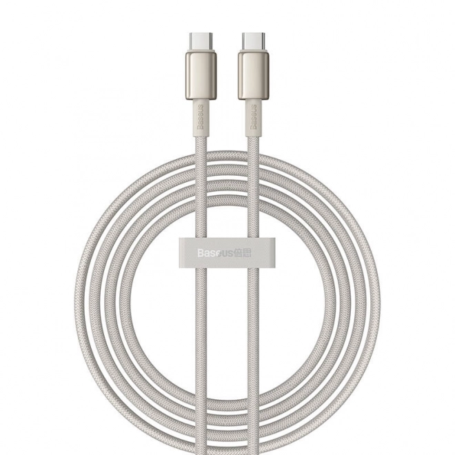 Kabel USB-C na USB-C Baseus Tungsten Gold, 100W, 2m (zlatý)