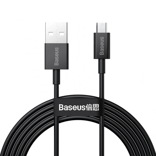 Kabel Baseus Superior Series USB na micro USB, 2A, 2 m (černý)