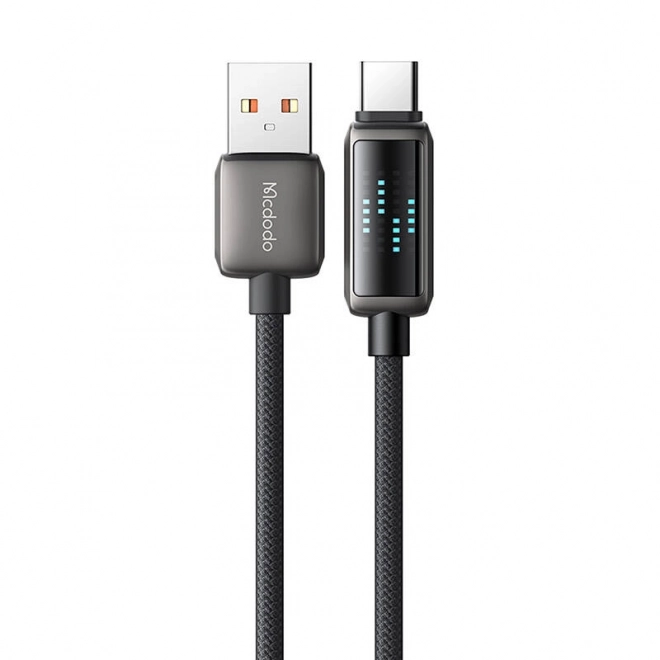 Kabel USB-A na USB-C s LED displejem