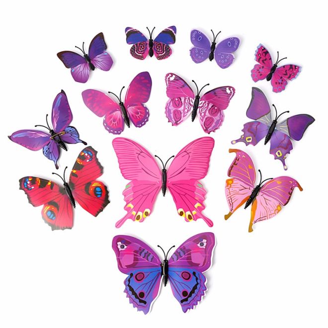 3D magnety Motýli