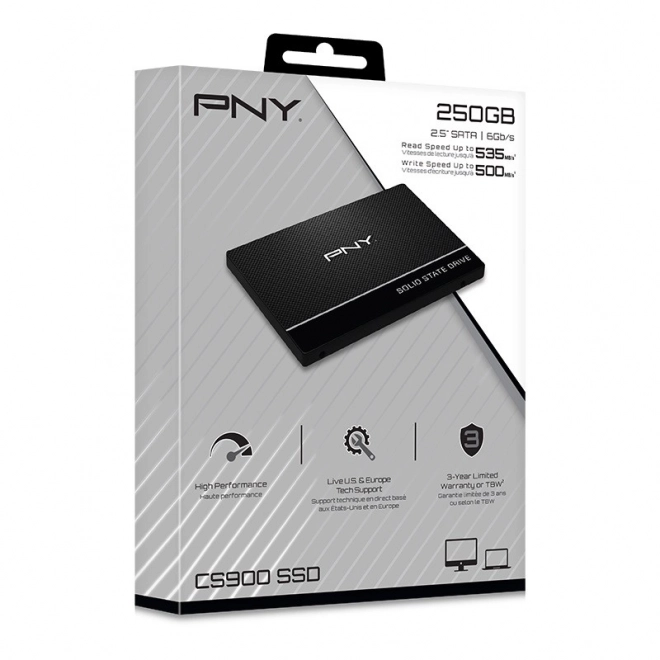 Vysoce výkonný SSD PNY CS900 250 GB