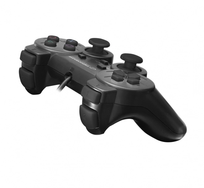 Gamepad černý s vibracemi pro PS3 a PC