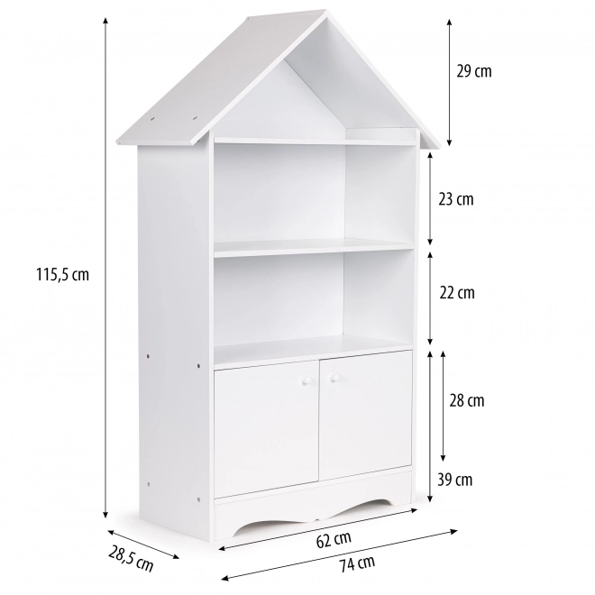 Regálová skříňka, domeček na dětské hračky Ecotoys