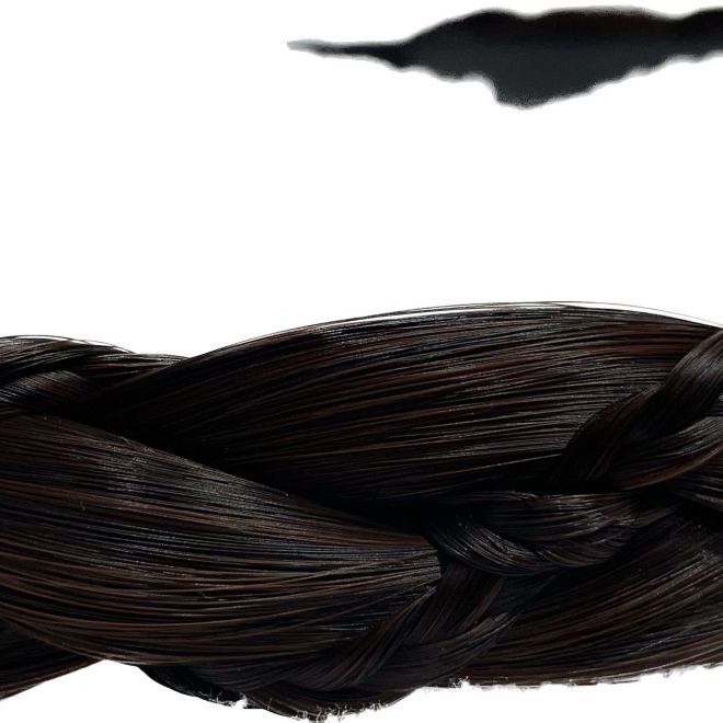 Čelenka do vlasů - černá pletená