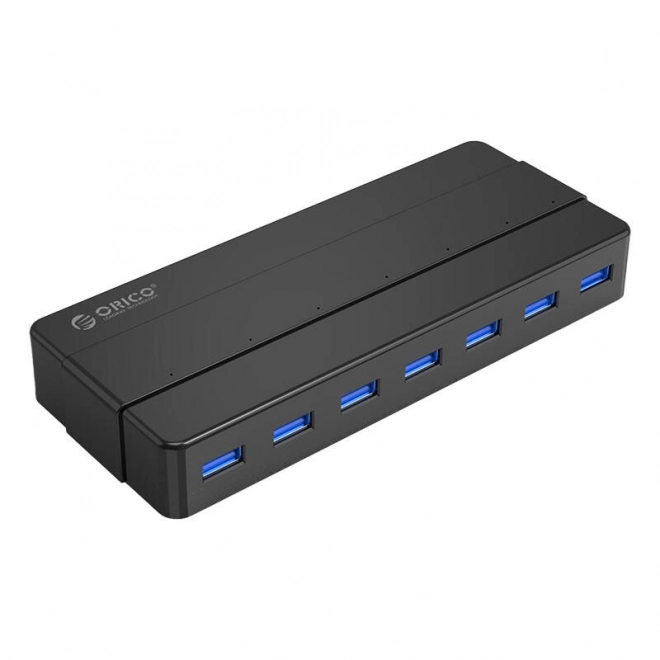 Orico rozbočovač USB 3.0 (7 portů, černý)