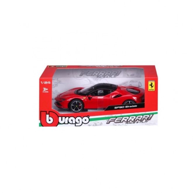 Bburago 1:24 Ferrari Top SF90 Stradale Red