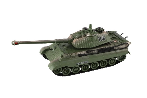 Tank RC 2ks 36cm+dobíjecí pack tanková bitva se zvukem se světlem v krabici 42x32x14cm