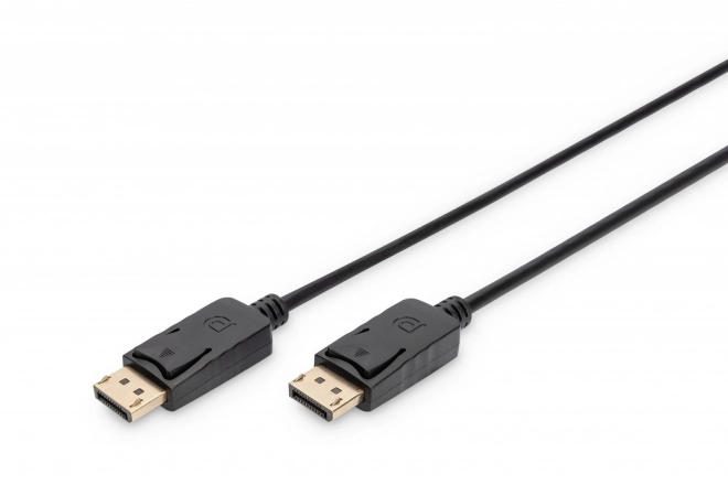 Propojovací kabel DisplayPort se západkami 4K 60Hz UHD Typ DP/DP M/M černý 1m