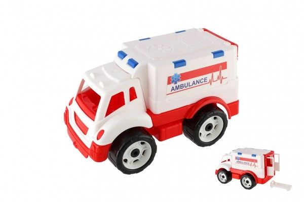 Bílé plastové autíčko ambulance