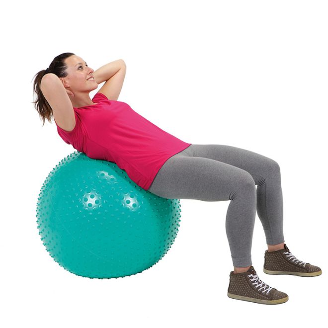 Gymnastický fitness míč 70 cm cvičební pumpa
