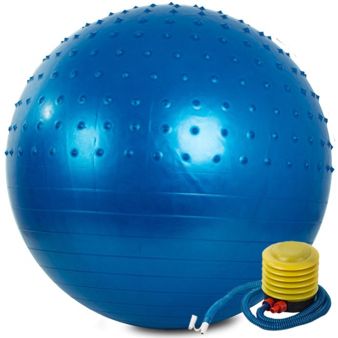 Gymnastický fitness míč 55 cm cvičební pumpa