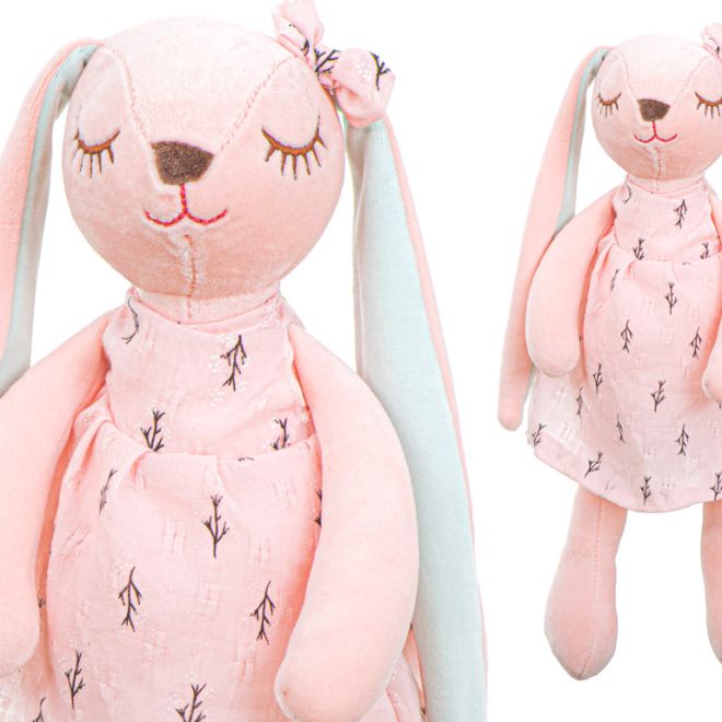 Plyšový králík růžový 35cm