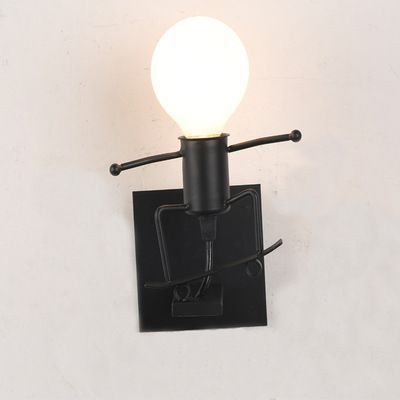 Nástěnné svítidlo/zásuvka Loft single - černá, typ IV