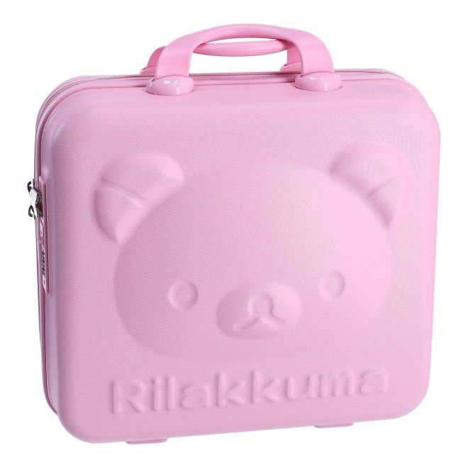 Dětský kufr / Roztomilý cestovní kosmetický kufřík - růžový