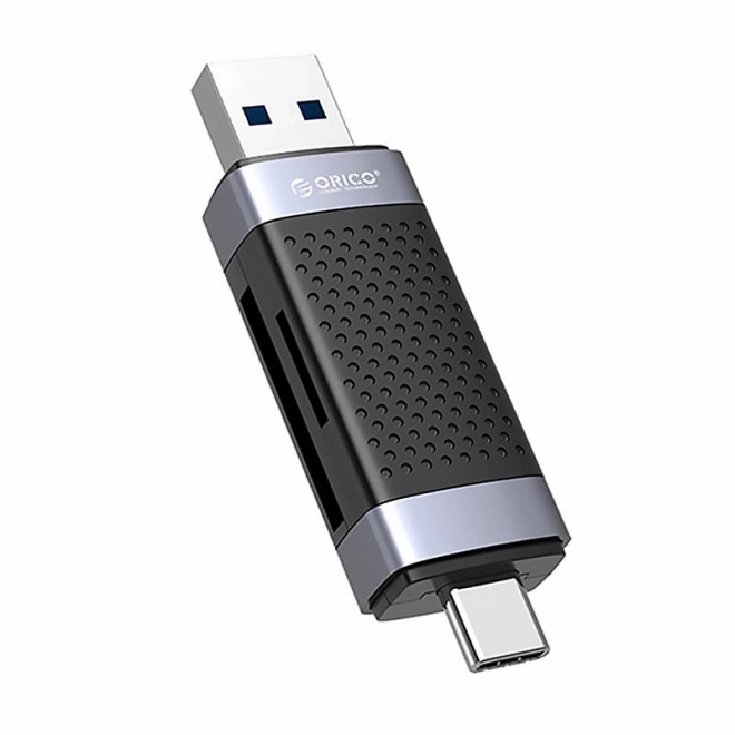 Orico CD2D-AC2-BK-EP Čtečka paměťových karet TF/SD, USB + USB-C (černá)