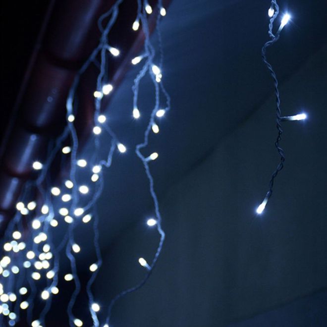 Venkovní dekorativní vánoční osvětlení 500ks LED 19m opona