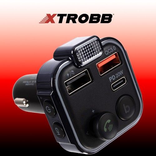 Bluetooth FM vysílač/nabíječka Xtrobb 22355
