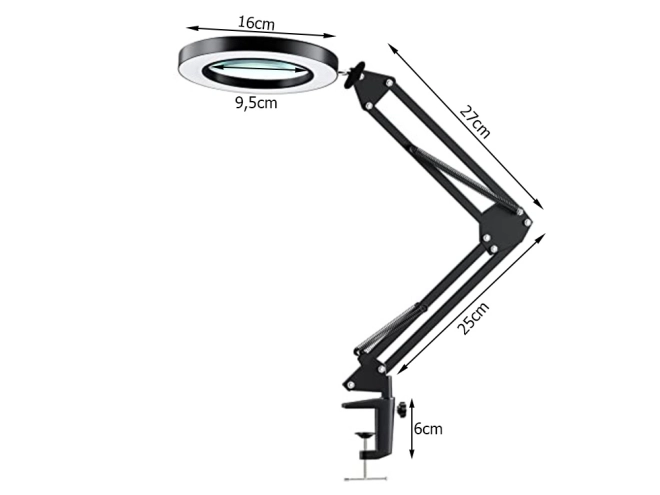 Kosmetická LED zvětšovací lampa