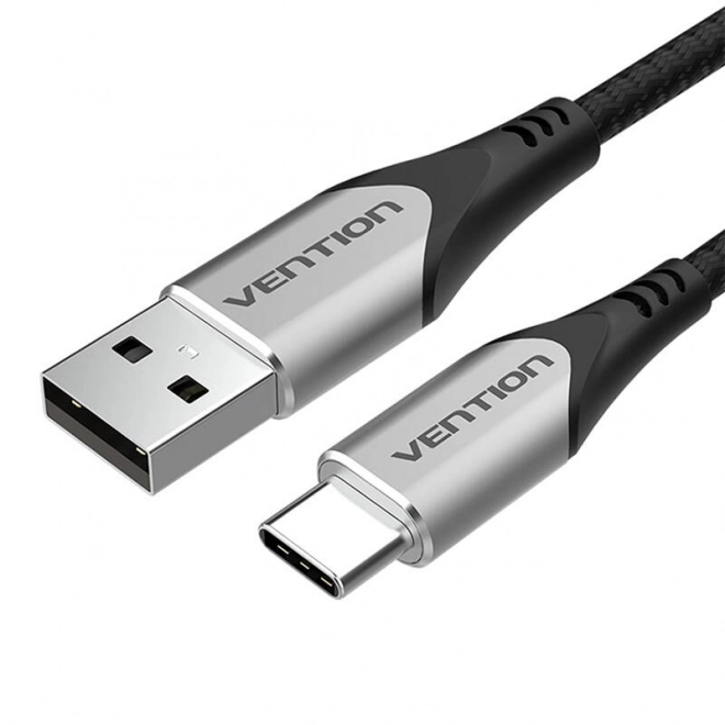 USB 2.0 A na USB-C kabel Vention 3A 3m šedý