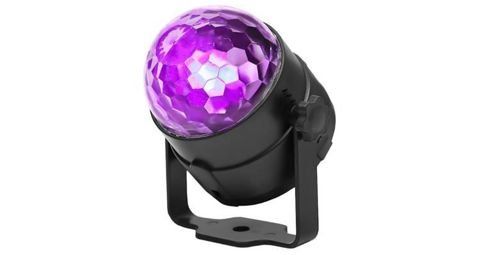 RGB projektor s disko koulí + dálkové ovládání
