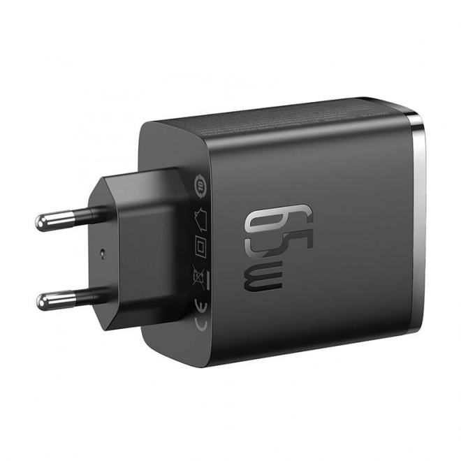 Nástěnná nabíječka Baseus OS-Cube Pro 2xUSB-C + USB, 65 W (černá)