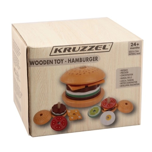 Kruzzel dřevěný hamburger 22673