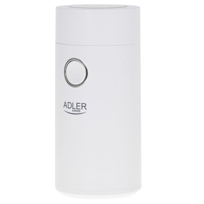 Adler AD 4446ws Mlýnek na kávu a bylinky elektrický bílý stříbrný 150W