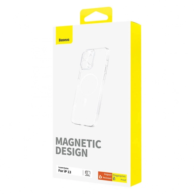 Magnetické pouzdro na telefon pro iP 13 Baseus OS-Lucent Series (čiré)