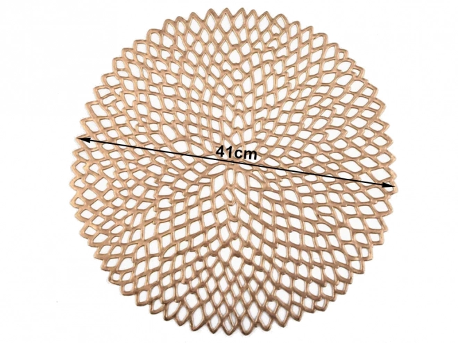 Kulaté dekorativní ažurové prostírání na stůl