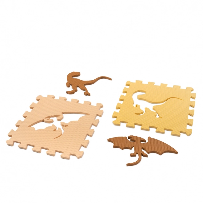 Pěnové puzzle s dinosaury a ohrádkou - 36 kusů