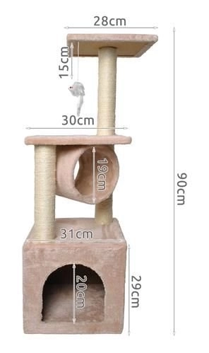 Kočičí strom - 90 cm – Šedý