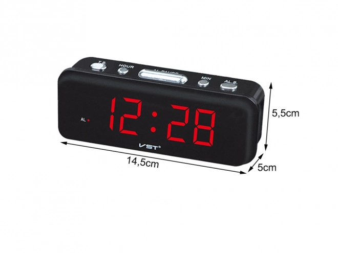 Budík elektronický síťový - 24h alarm