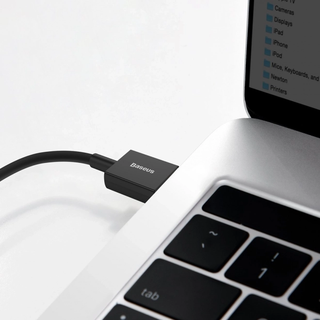 Kabel USB na USB-C řady Superior, 66W, 2m (černý)