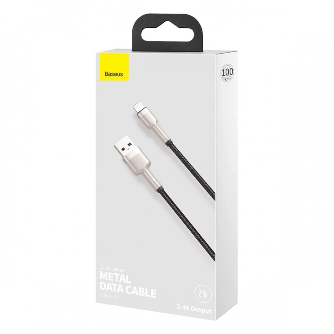 USB kabel pro Lightning Baseus Cafule, 2,4A, 1m (černý)