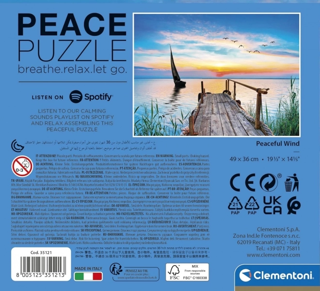 Puzzle 500 prvků Mírová kolekce Mírový vítr