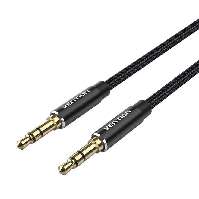 Audio kabel Vention s konektorem 3.5mm, délka 0.5m, černý