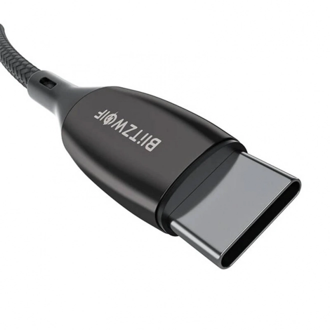 Kabel USB-C na USB-C BlitzWolf BW-TC23, s displejem, 100 W, 0,9 m (černý)