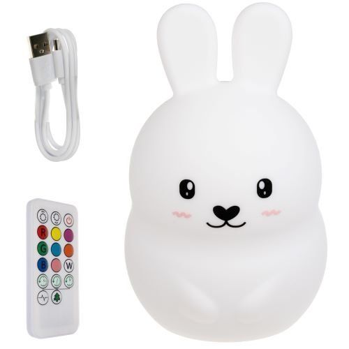 RGB noční lampička s dálkovým ovládáním - králík