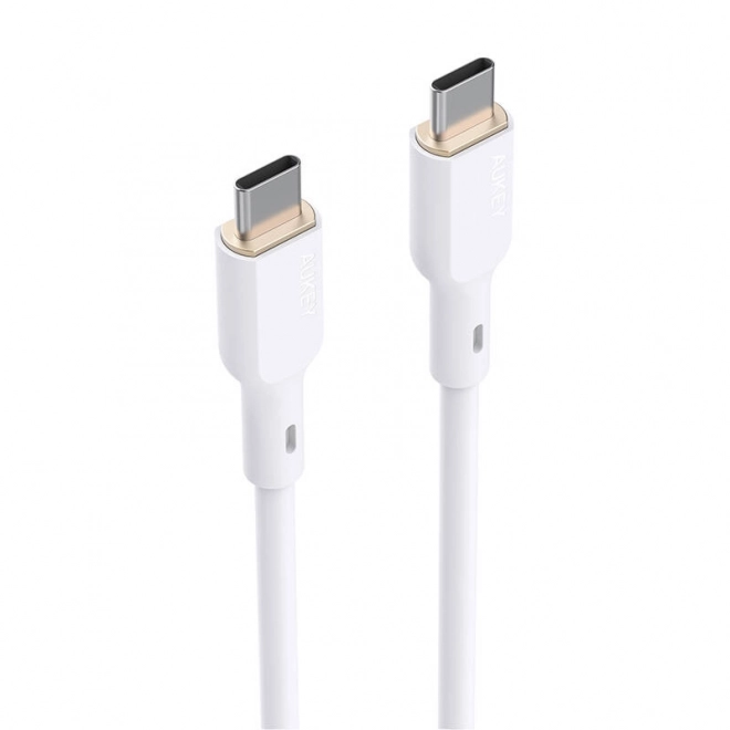 Kabel USB-C na USB-C Aukey CB-SCC102, 100W, 1,8 m (bílý)