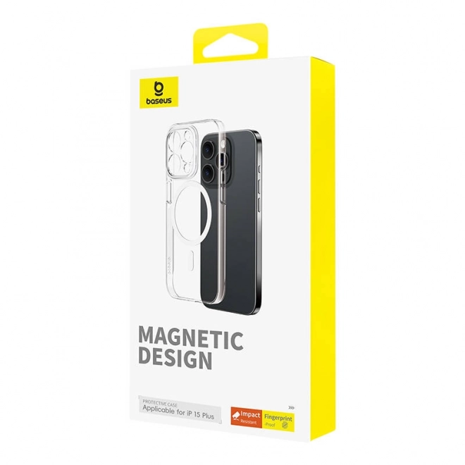 Magnetické pouzdro pro iPhone 15 Plus Baseus OS-Lucent Series (čiré)