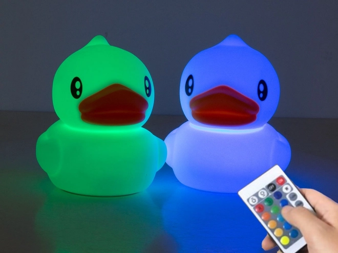 Led kachna rgb dálkové ovládání usb noční světlo pro děti