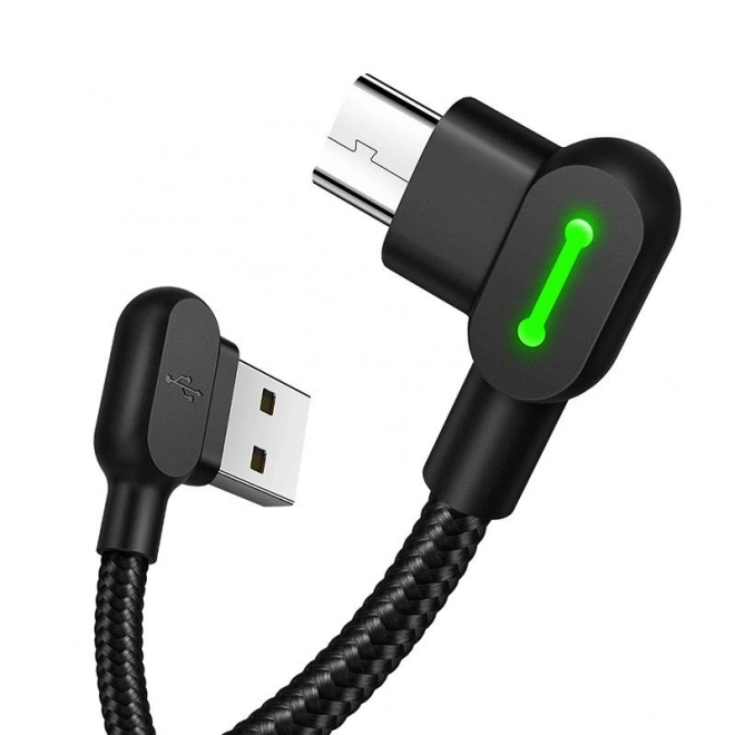 Kabel USB-Micro USB Mcdodo CA-5280 LED, 1,8 m (černý)