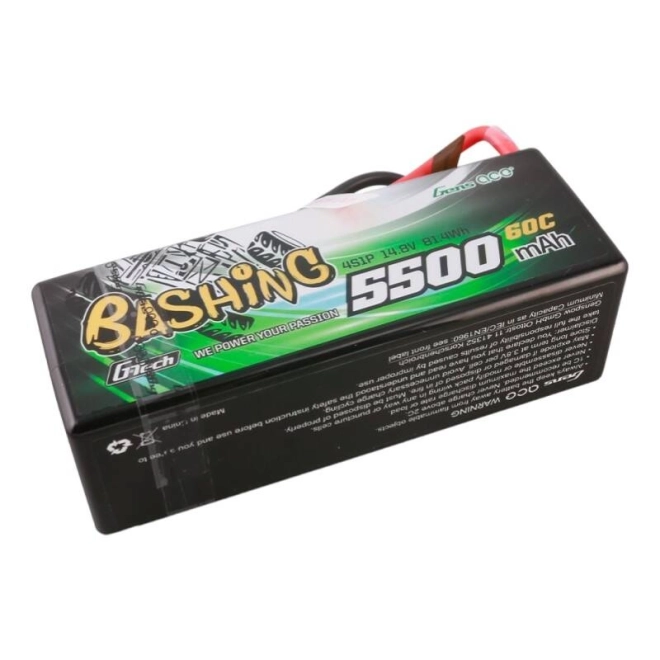 Gens ace G-Tech 5500mAh 4S1P 14.8V 60C HardCase RC auto Lipo baterie